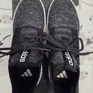 adidas Black and White Athletic Shoes
